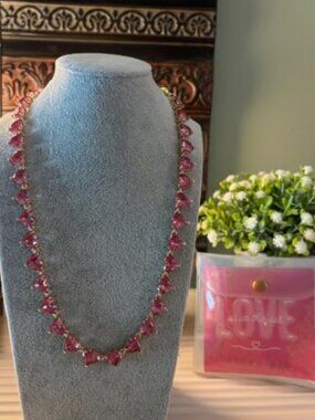 Bar by Alexa Rae "Thoughts Of Your Necklace-Love" on Gold